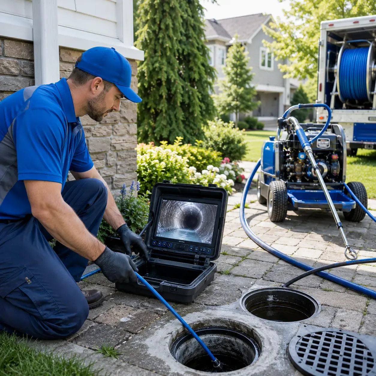 Outdoor drain cleaning professionals serving Canton, ME